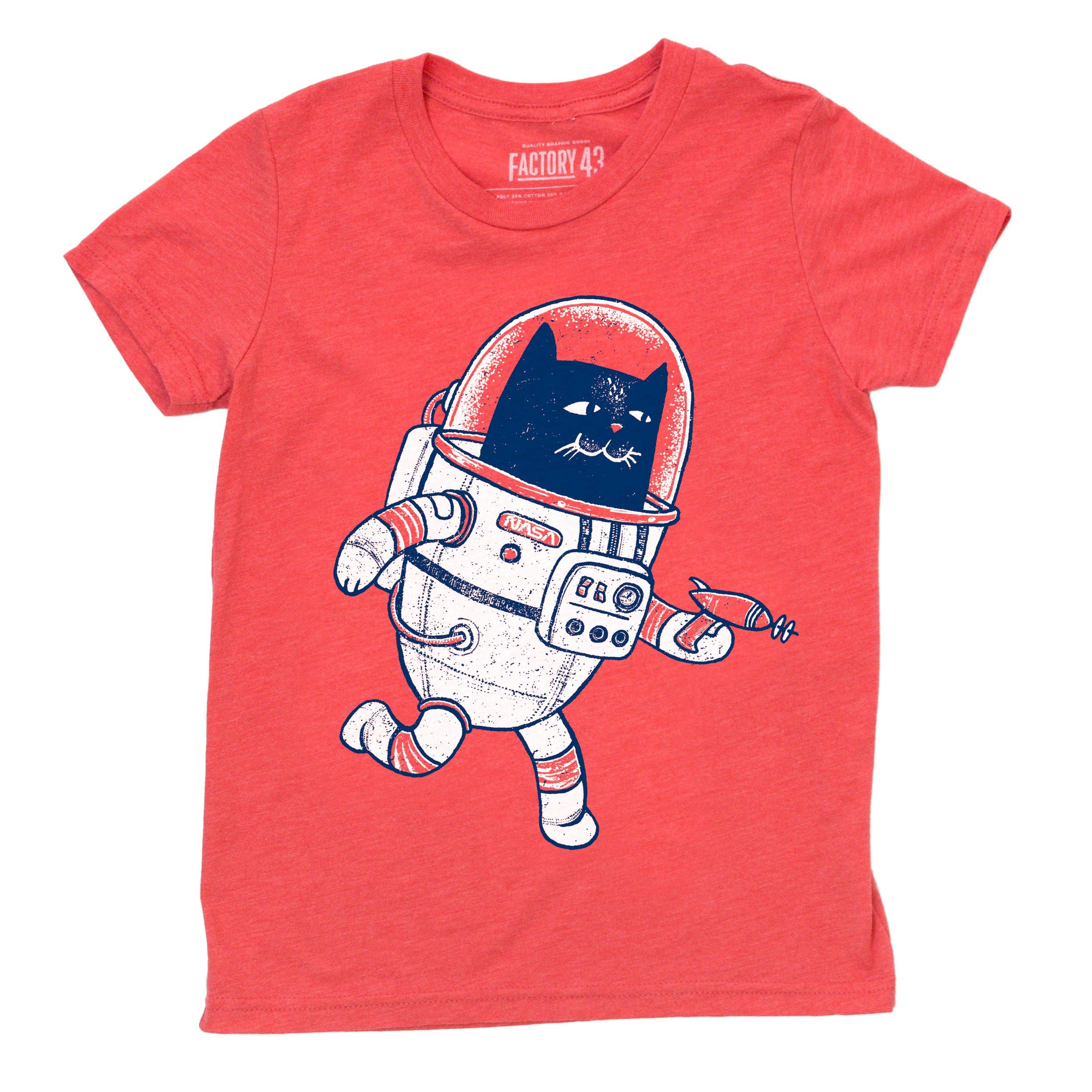 Factory 43 - Space Cat Youth Shirt: YOUTH S (6-8)