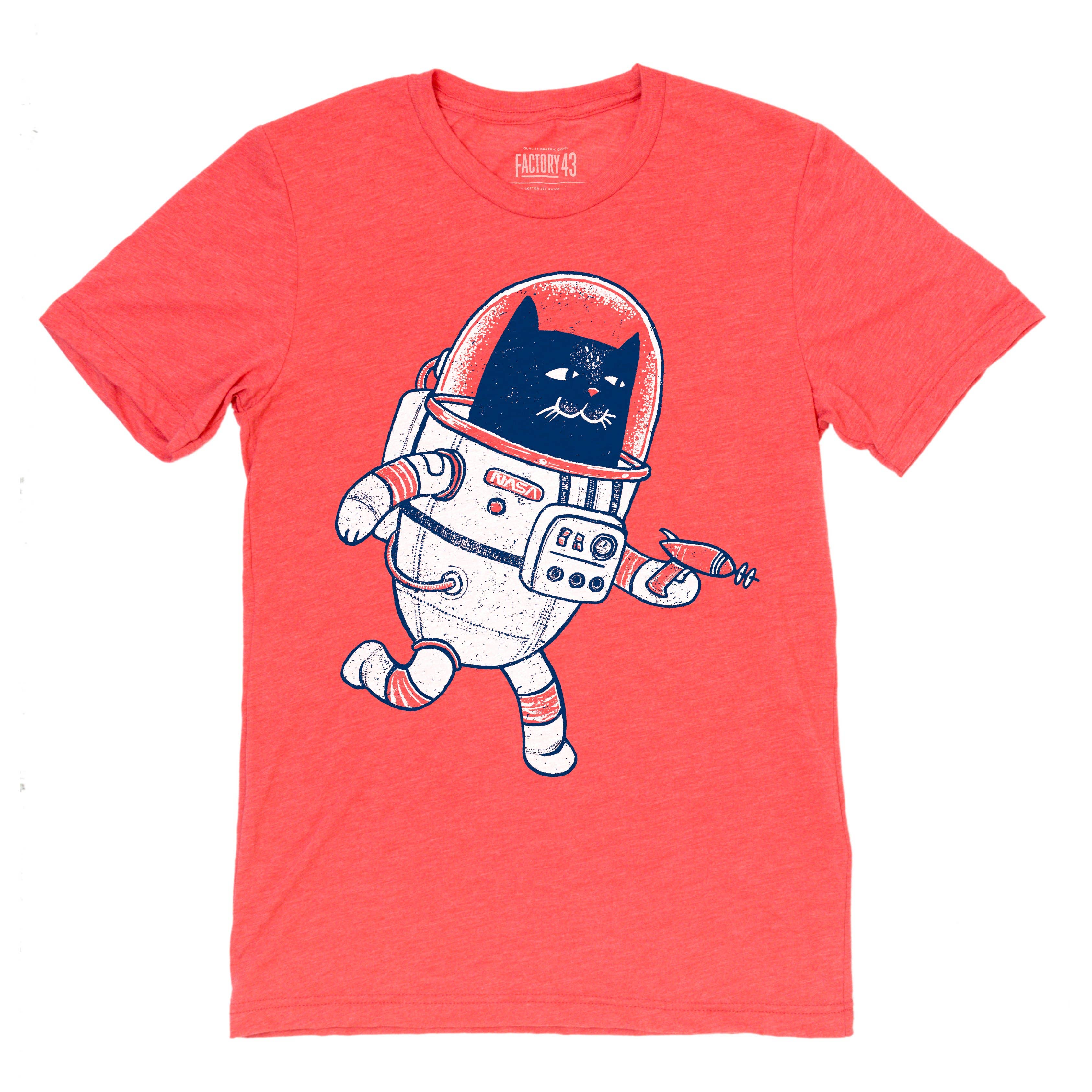 Factory 43 - Space Cat Unisex Shirt: S