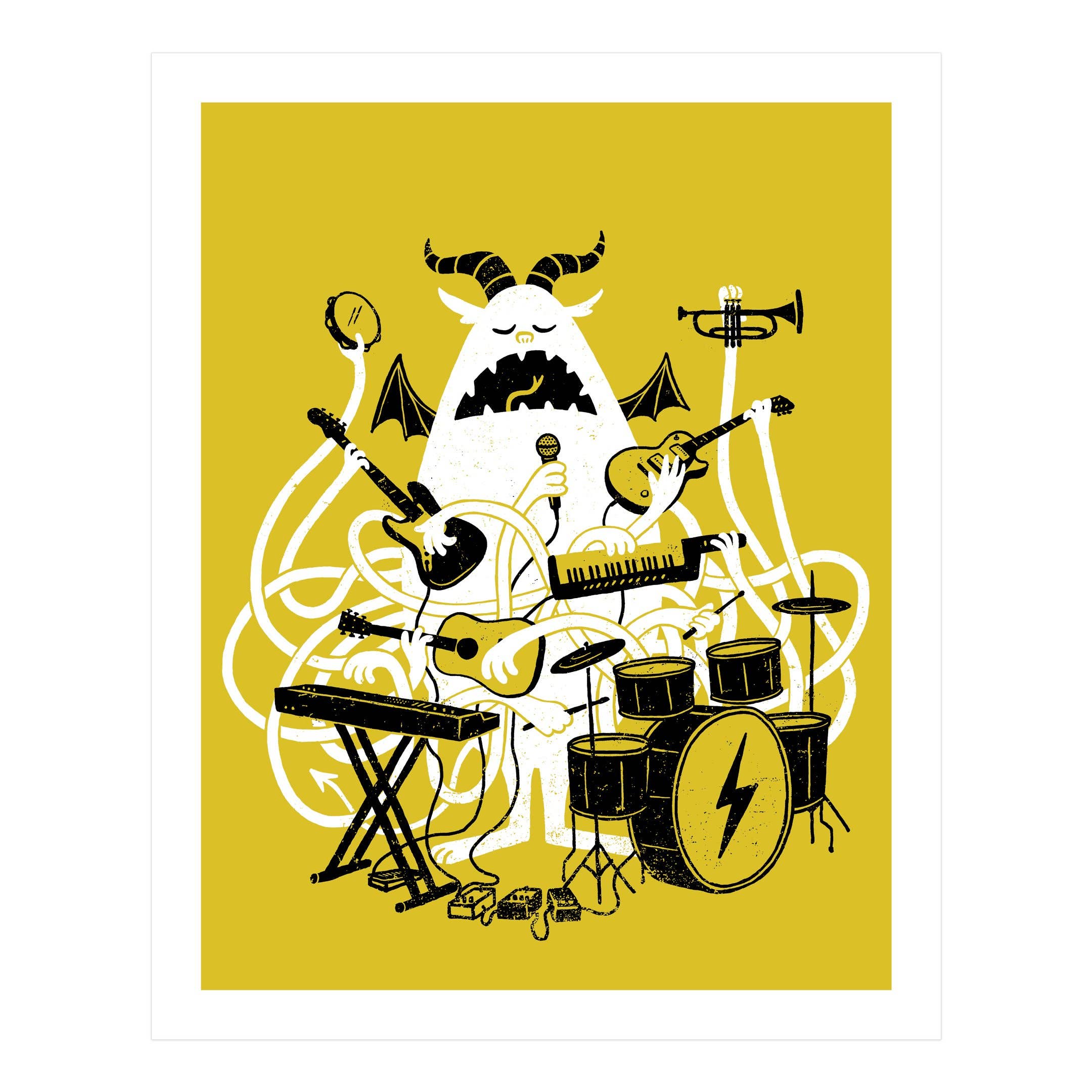 One Monster Band 16" x 20" Print
