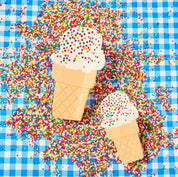 Sprinkle Ice Cream | Mini Hair Claw Clip