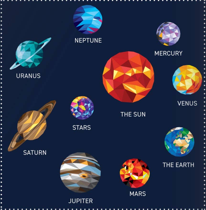 My Sticker Paintings: Planets - Activity Book