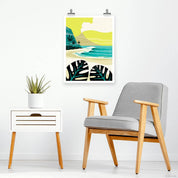Coconut Volcano - 9x12 Giclee Print