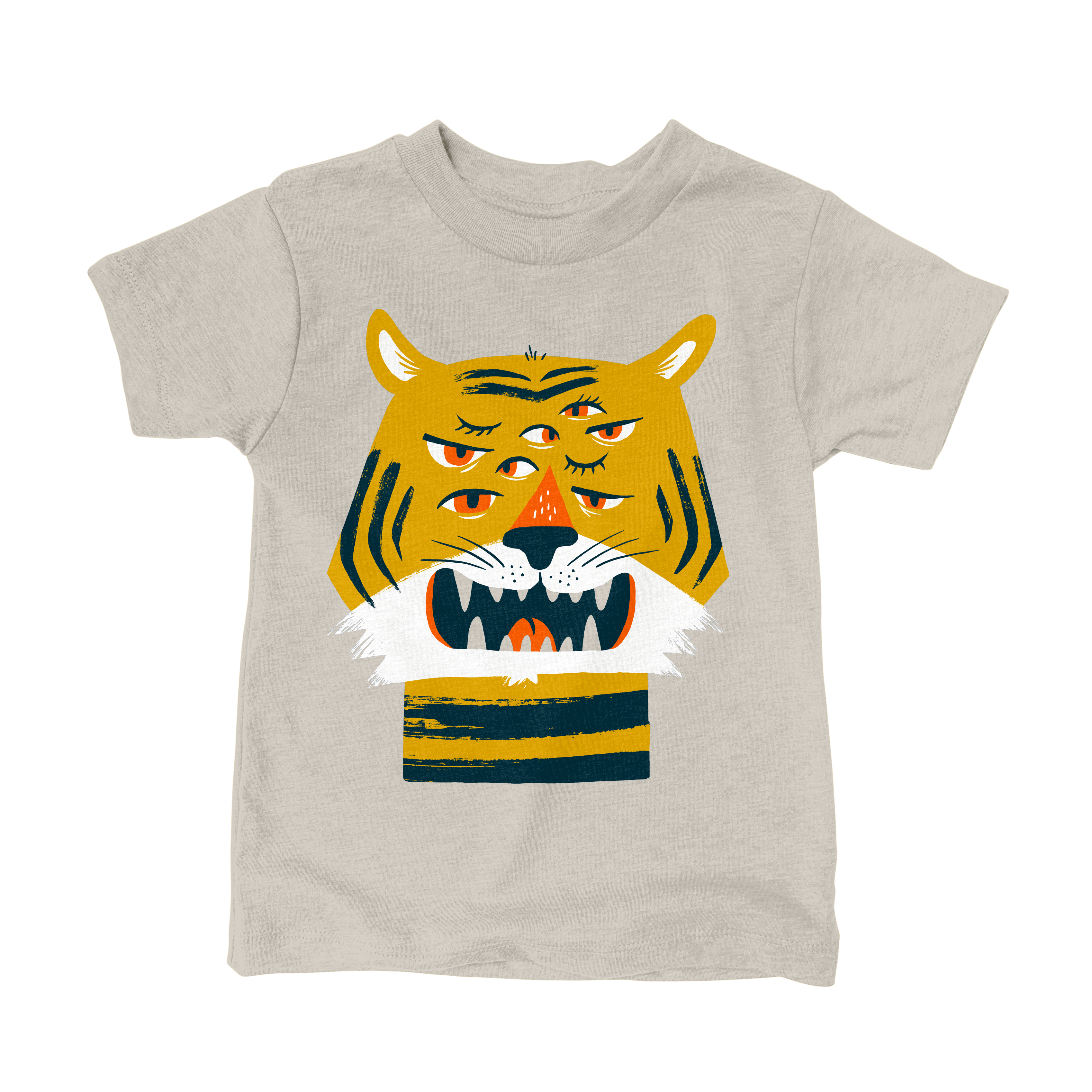 Factory 43 - Eyes of the tiger (Kids Tee): Youth / Large (14-16) / Dust