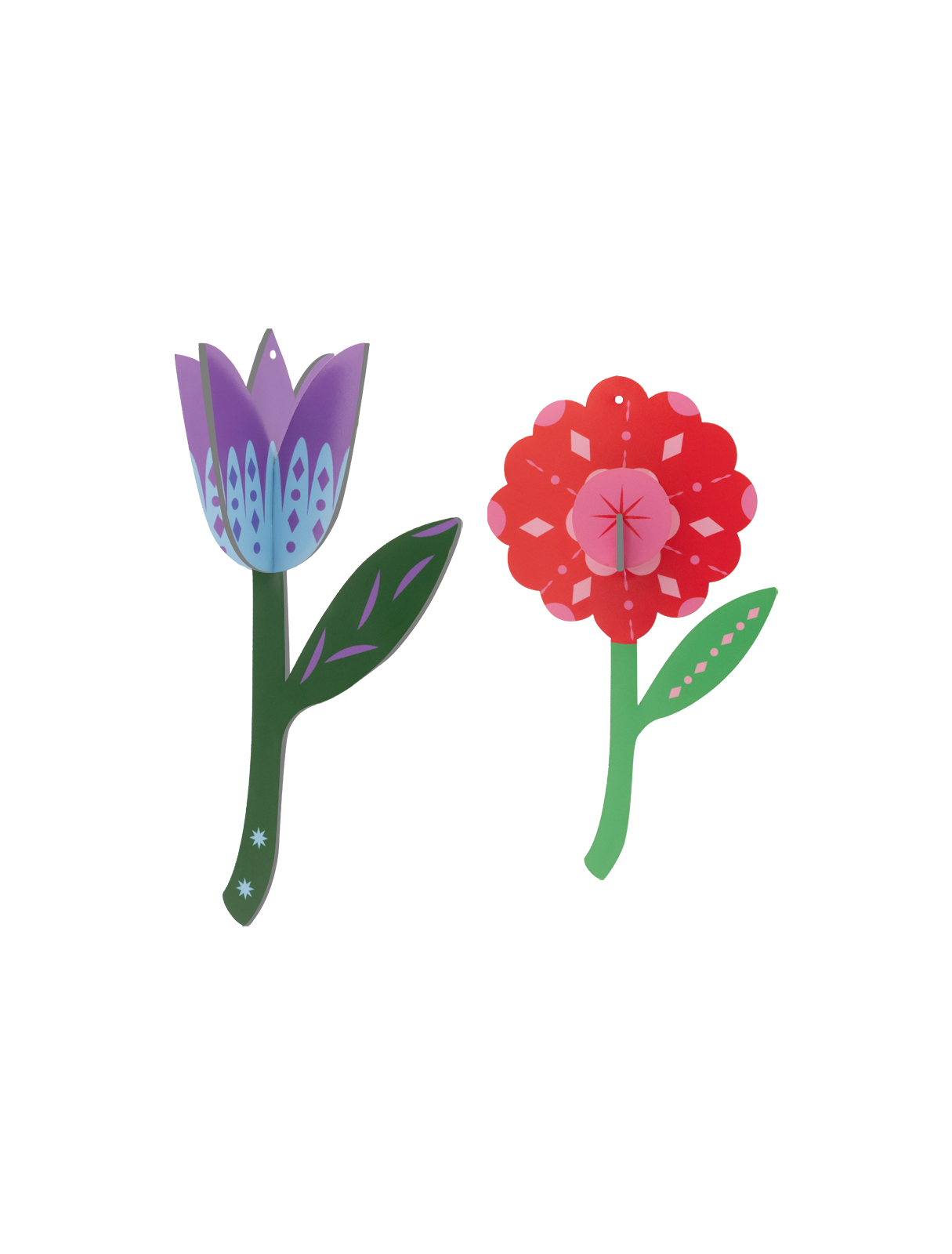 Folk Flowers | DIY 3D Ornament Craft Kit