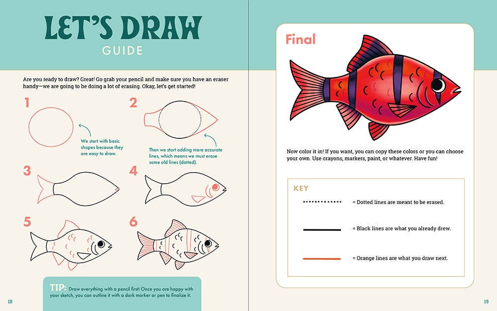 The Ocean Explorer's Drawing Guide For Kids