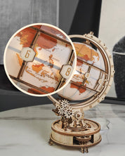 Luminous Globe: DIY Wooden Puzzle