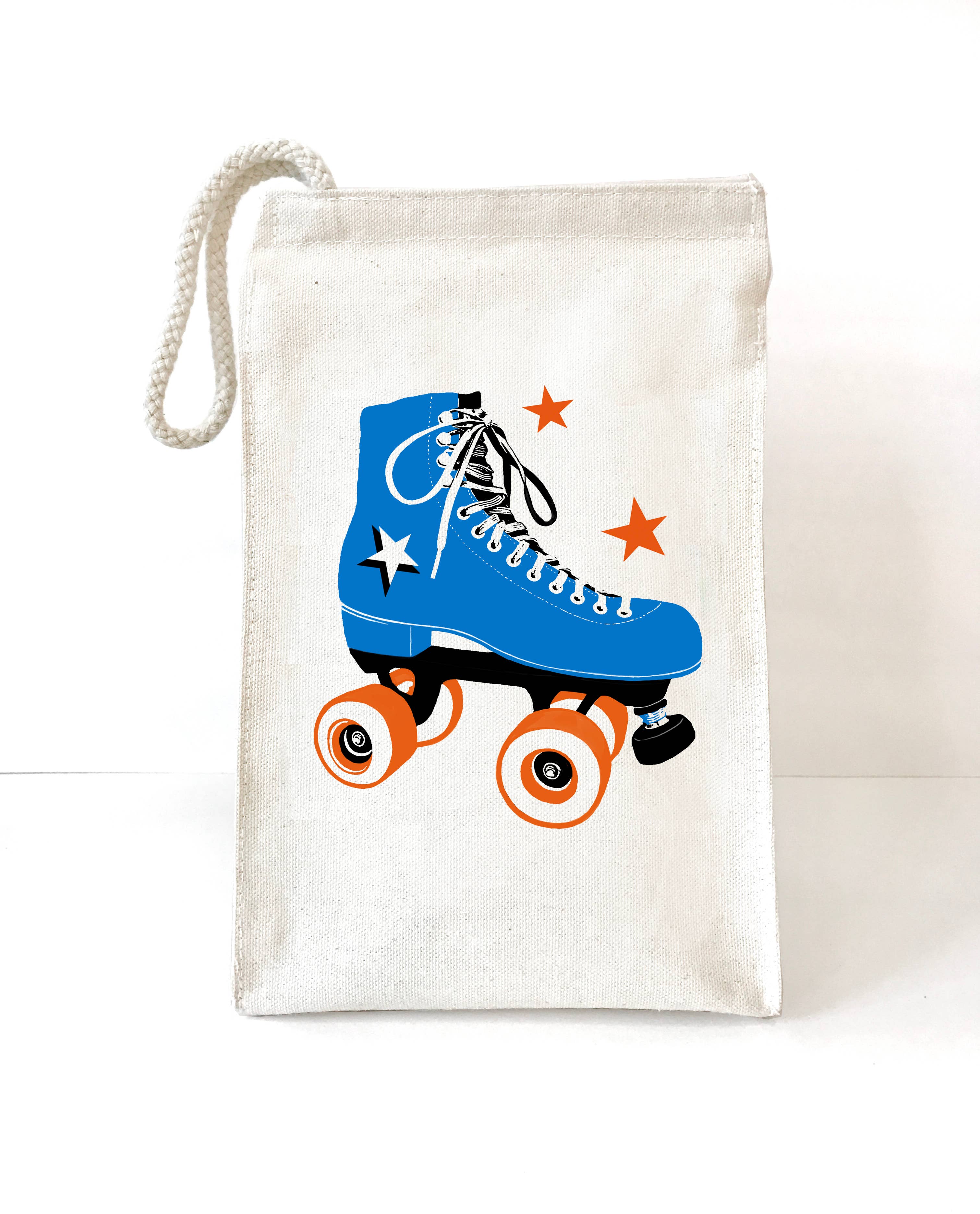 Roller Skate Recycled Cotton Lunch Bag