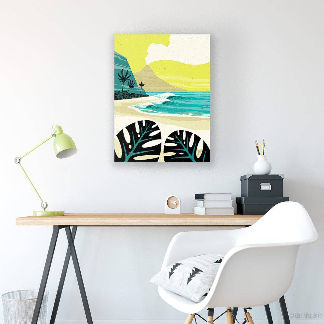 Coconut Volcano - 9x12 Giclee Print