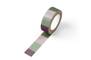 Green and Purple Block Washi Tape