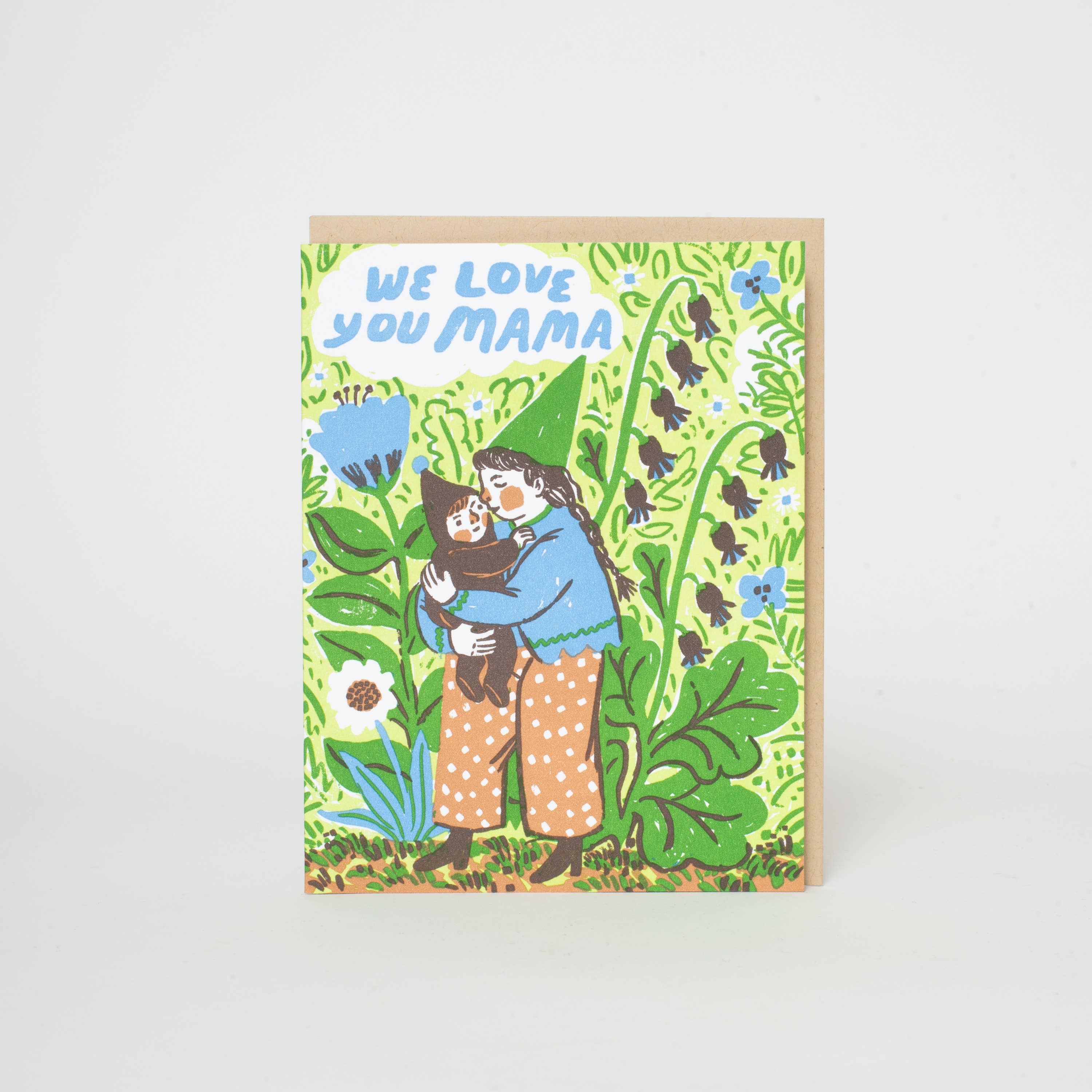 Gnome Mama Love Greeting Card