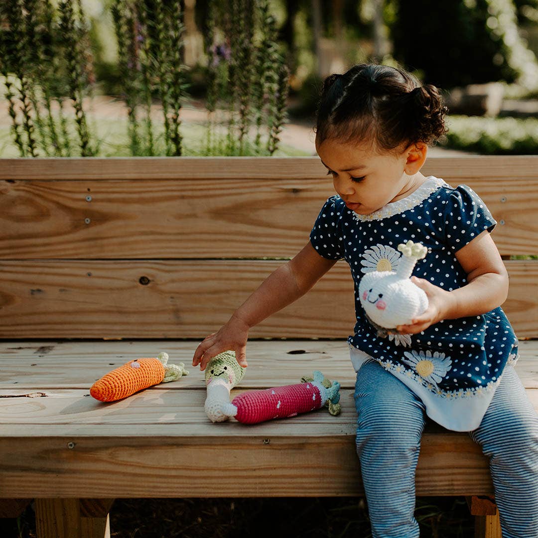 Garlic Pretend Play Food Rattle