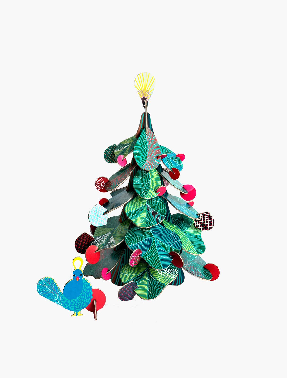 Christmas Tree, Peacock - 3D DIY Craft Kit