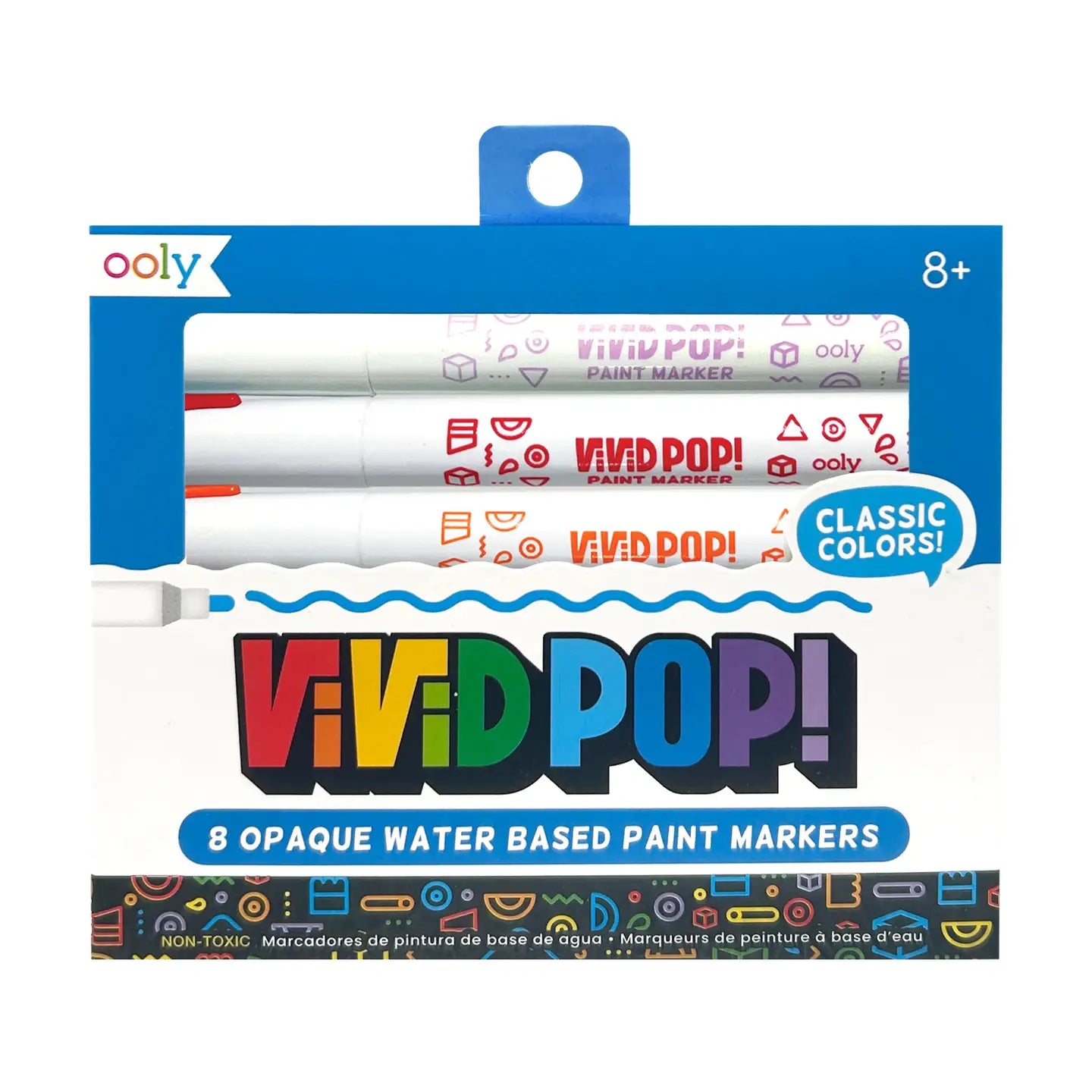 Vivid Pop! 8 Water Based Paint Markers