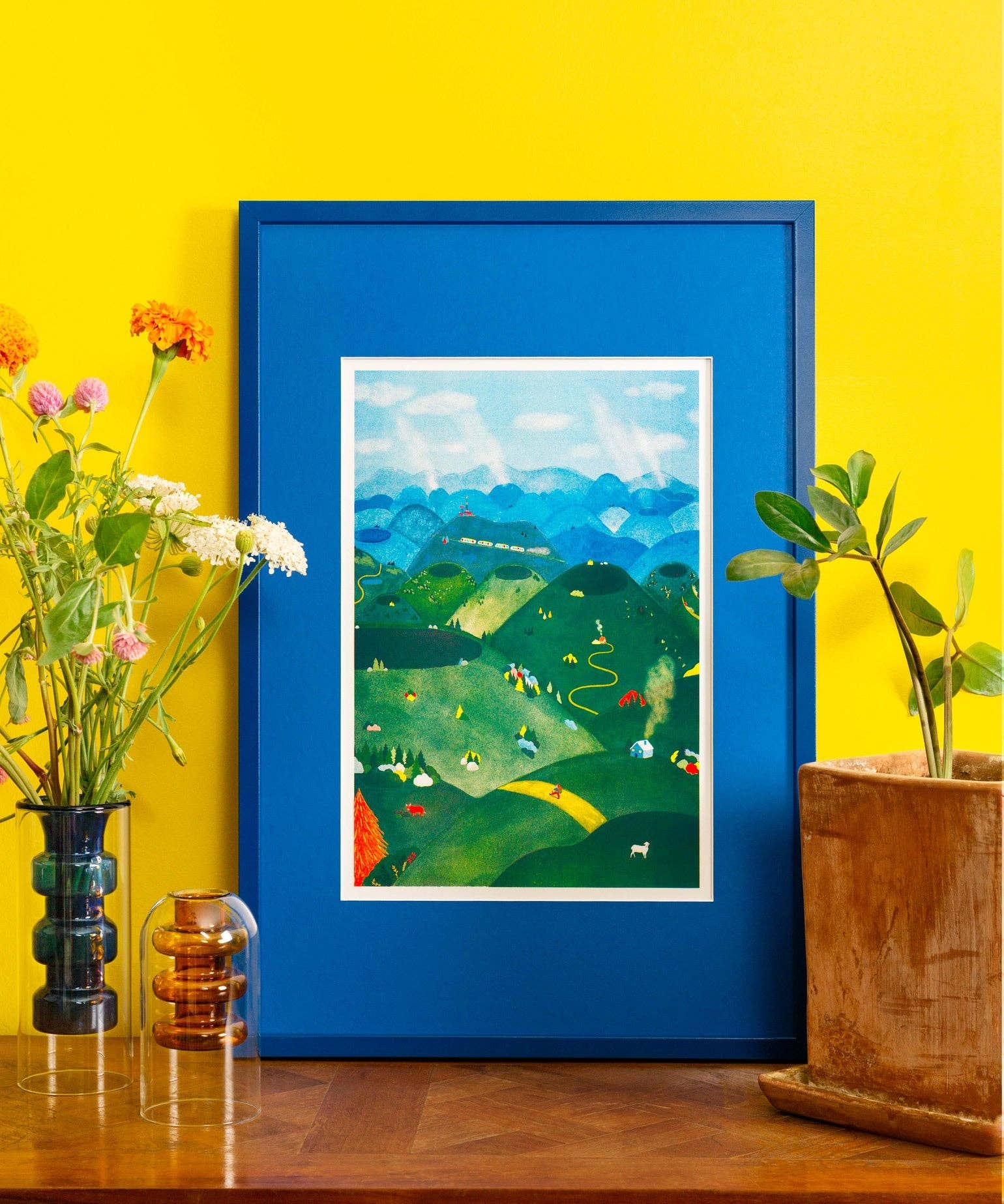 Chaîne des Puys Poster A3 - Charline Collette
