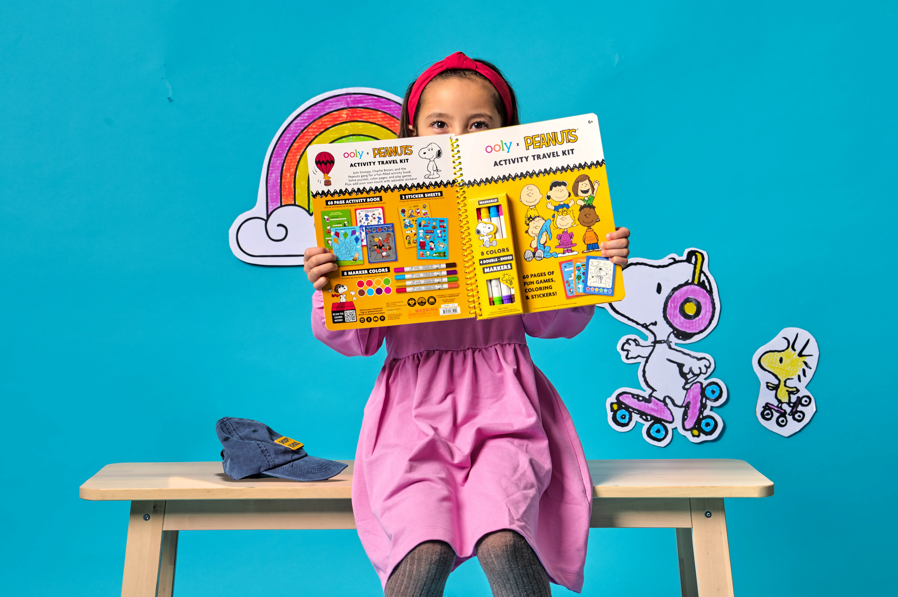 OOLY x Peanuts Activity Travel Kit & Double-Ended Markers