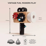 Vintage Style Film Camera - Wooden Toy