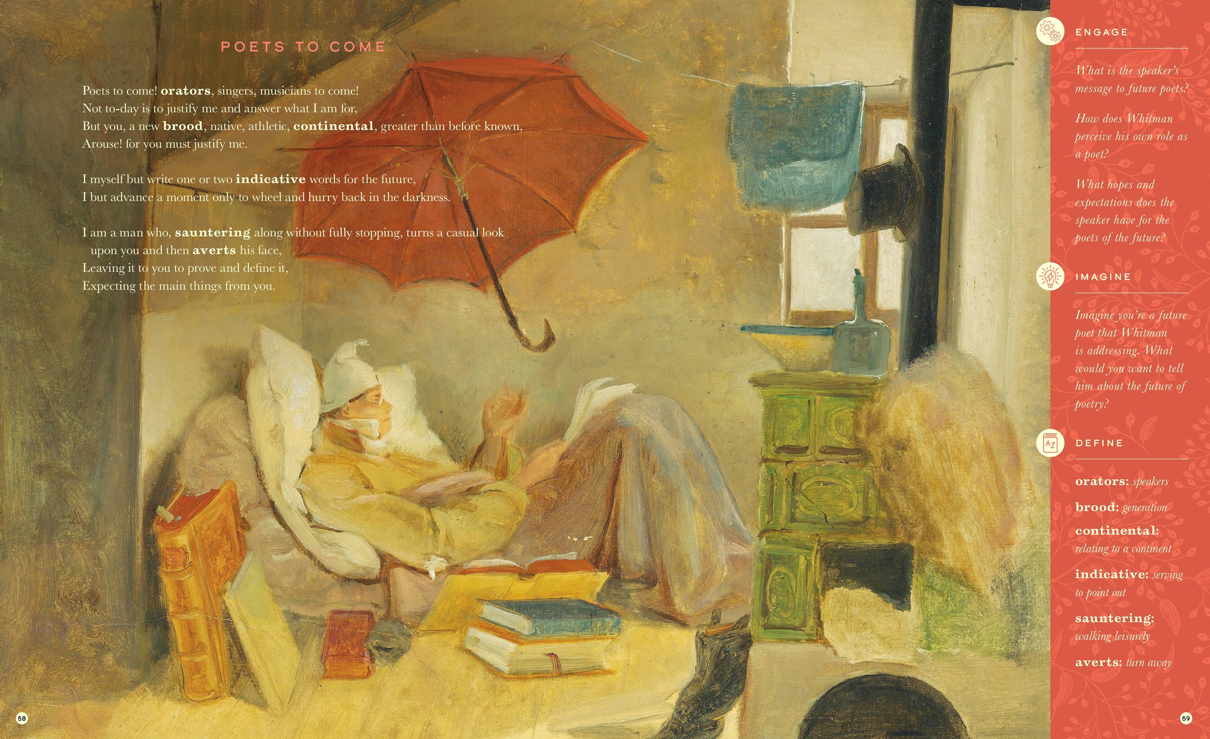 The Illustrated Walt Whitman (Children's Book of Poetry)