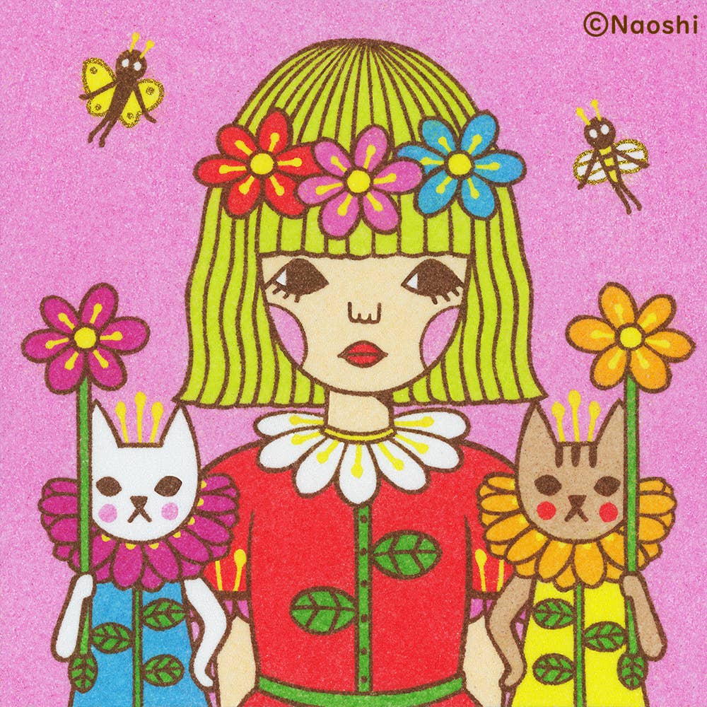 Flower Princess 8×8 Art Print