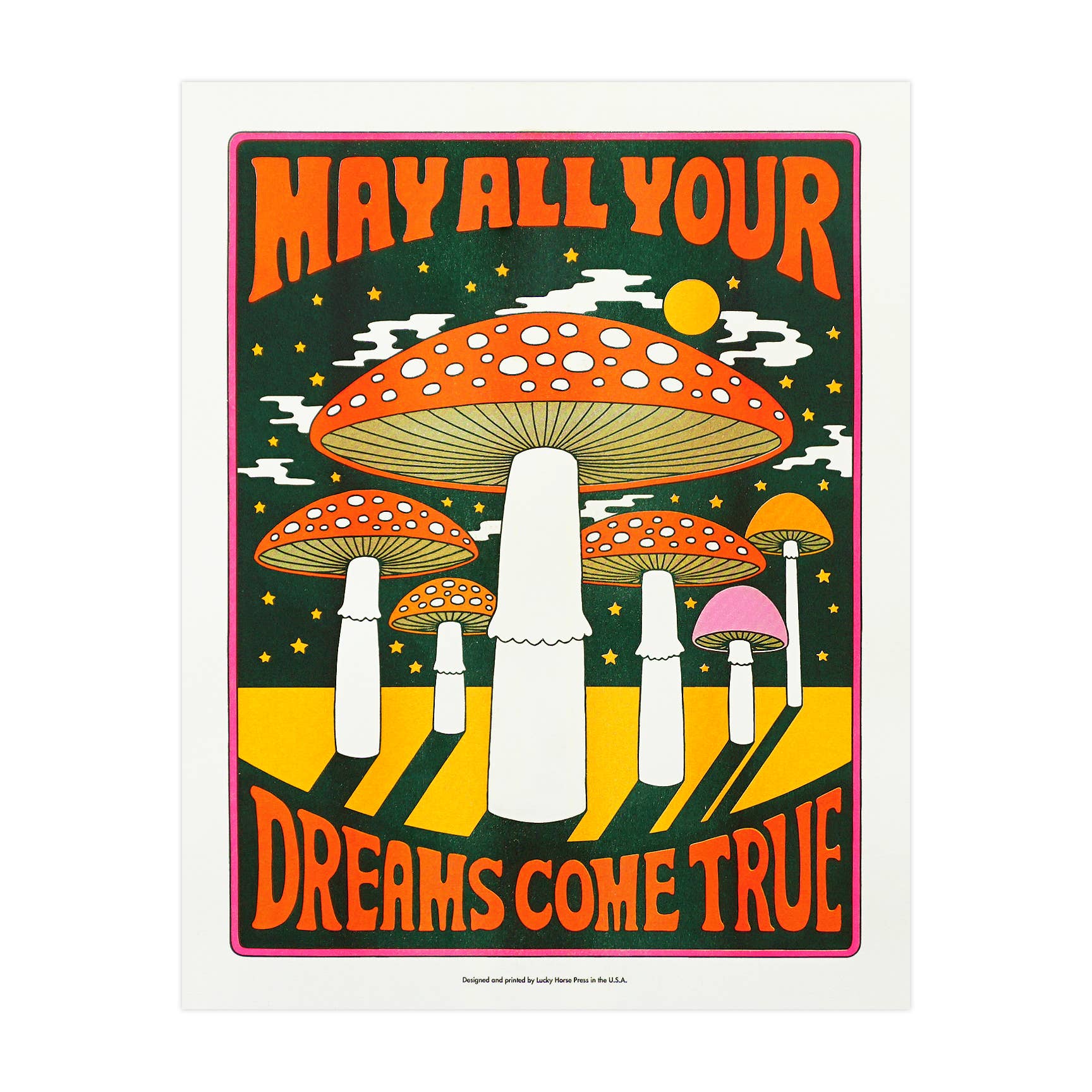 May All Your Dreams Come True Risograph Print - 11"x14"