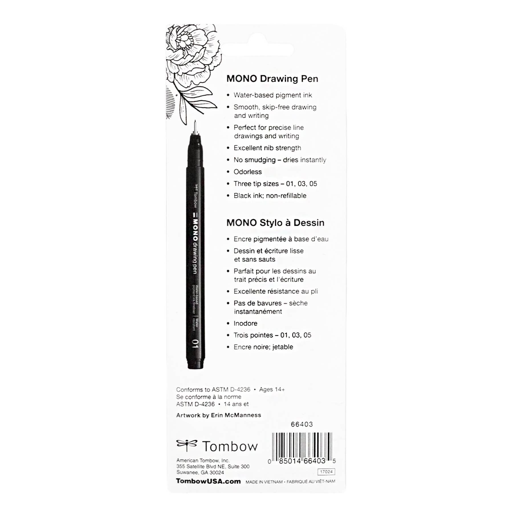 MONO Drawing Pens - 3 Pack