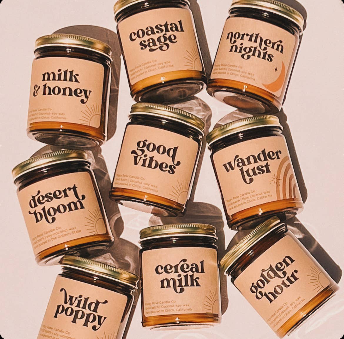 Golden Milk Tea Amber Jar Candle - Limited Edition