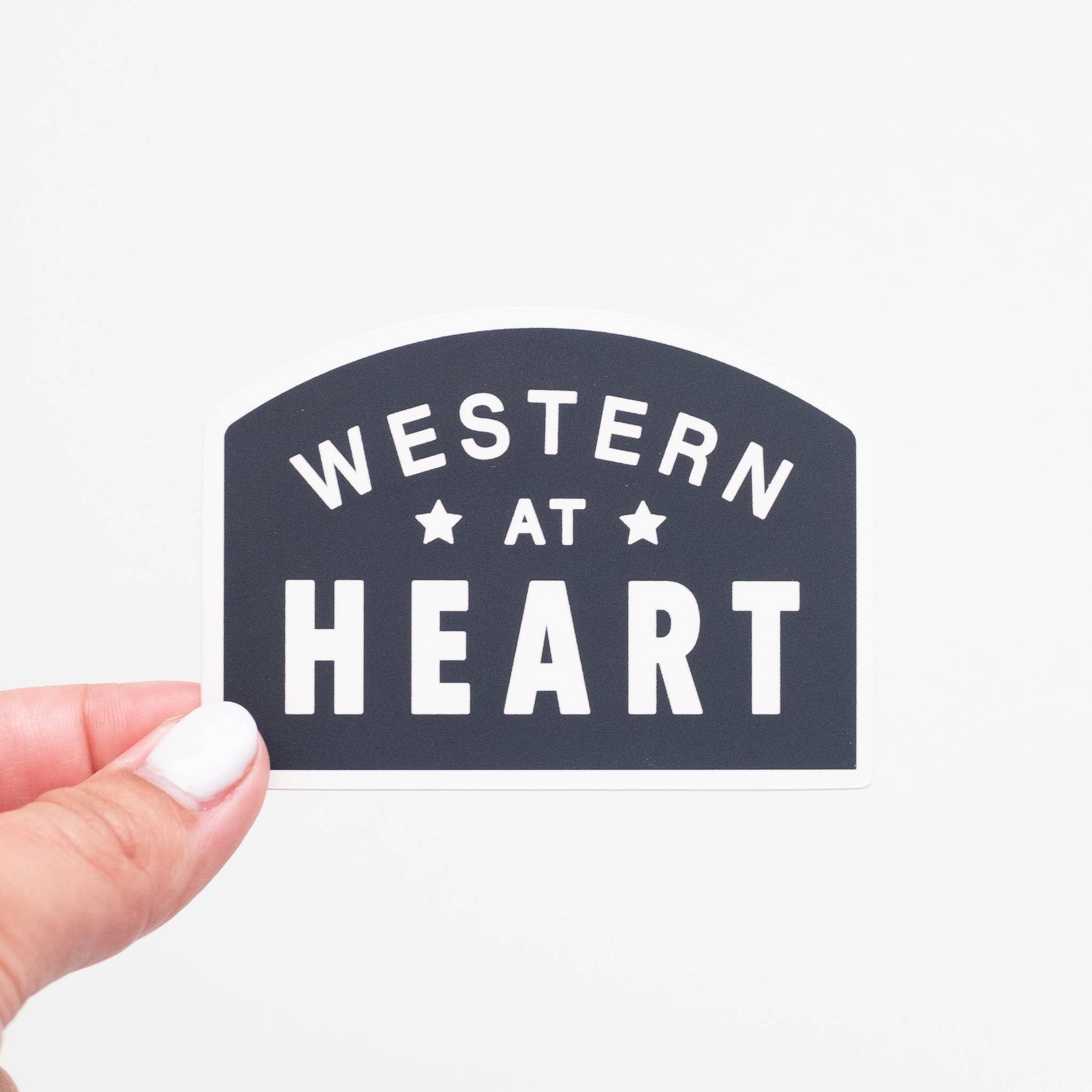 Western At Heart Vinyl Sticker