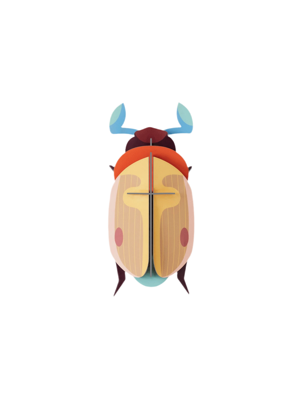 Lemon Fruit Beetle - 3D DIY Wall Art