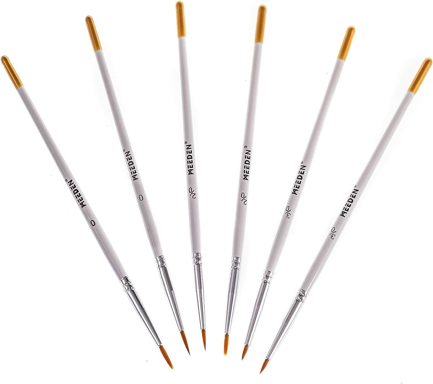 Miniature Detail Paint Brushes - Set of 6