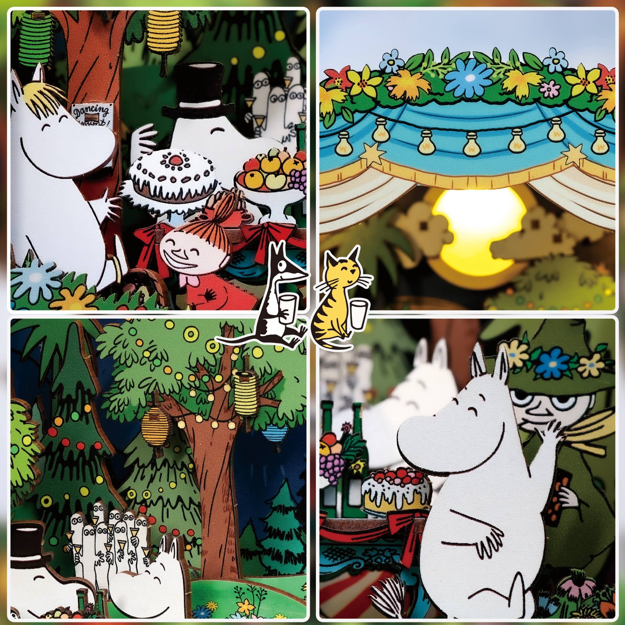 Moomin Moominous Dance Party DIY Book Nook Kit