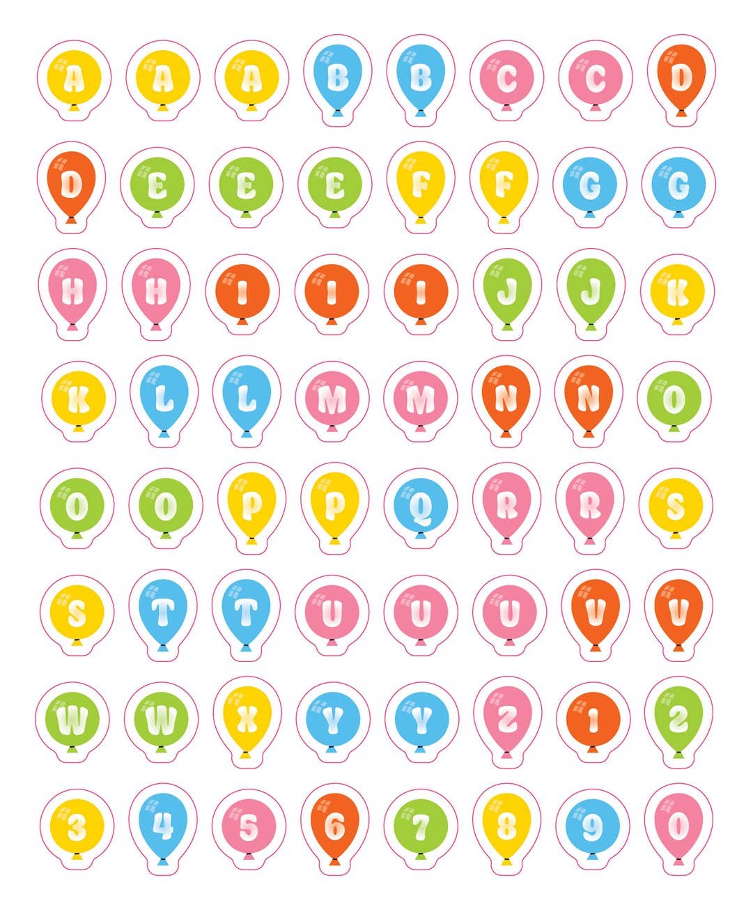 So. Many. Letter Stickers.