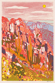 Desert Spring Print 24"x36" FRAMED