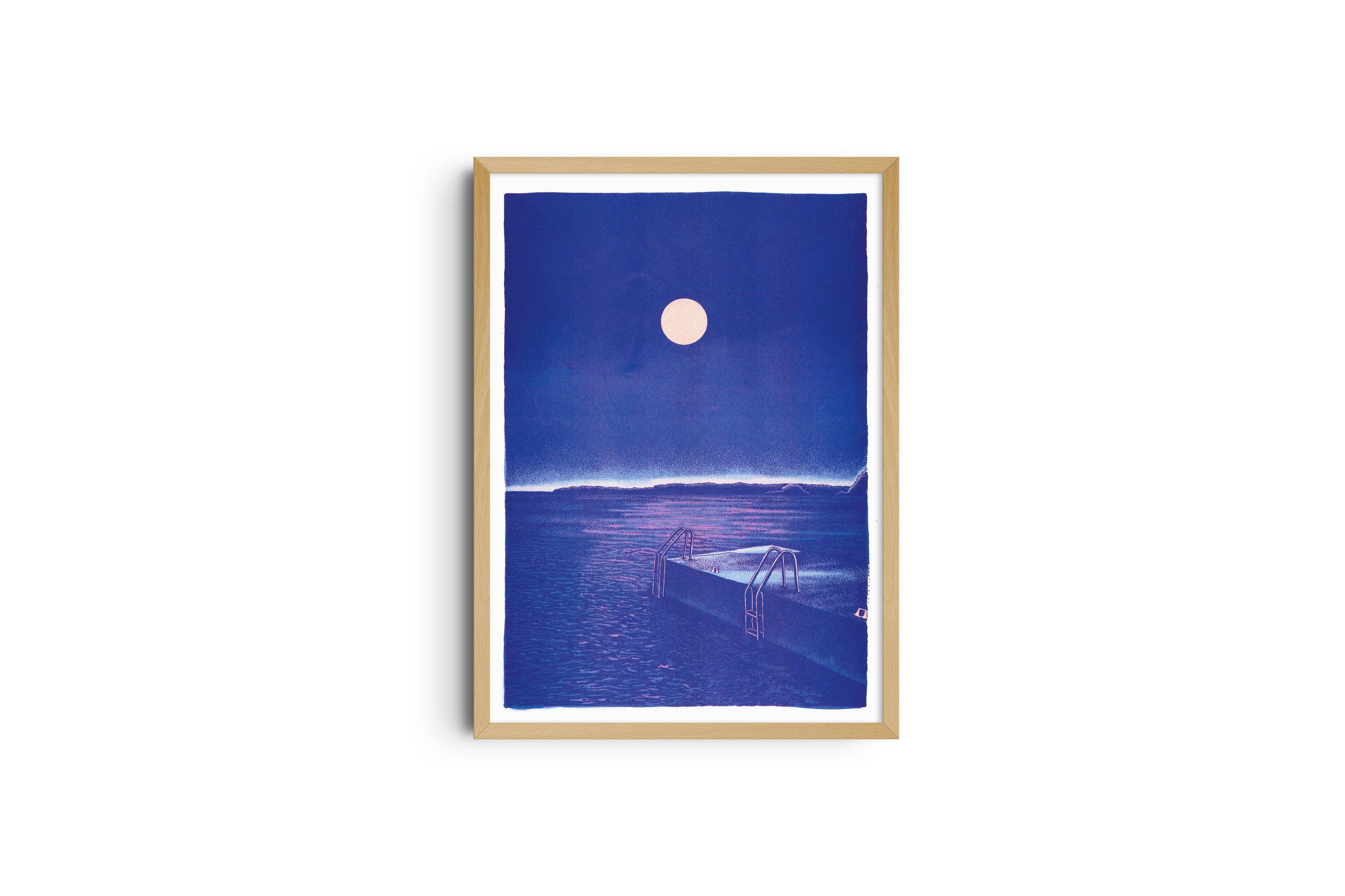 Midnight Bath A3 poster - Manon Diemer