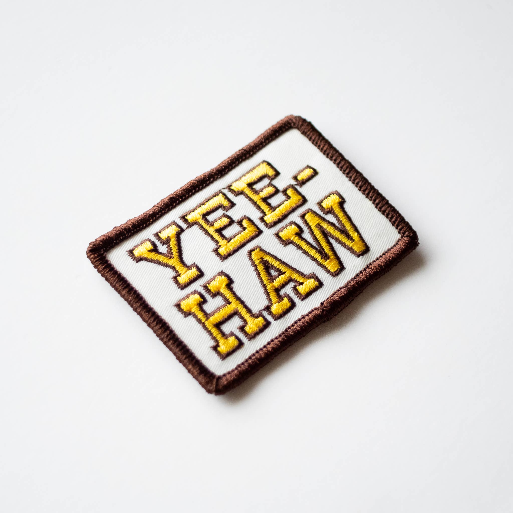 Yee-Haw Embroidered Iron on Patch - Western