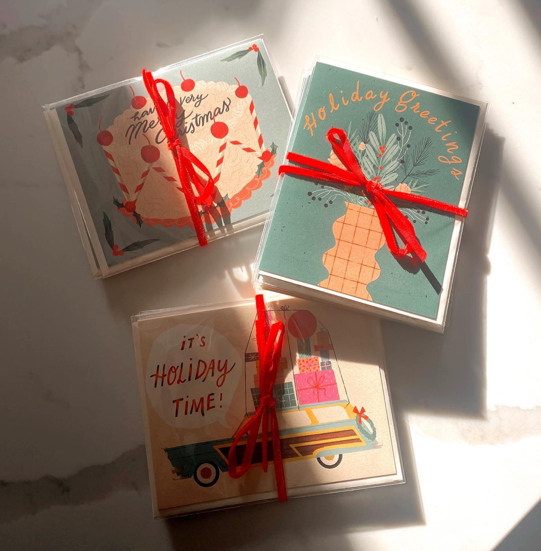 Christmas Cake  Greeting Card