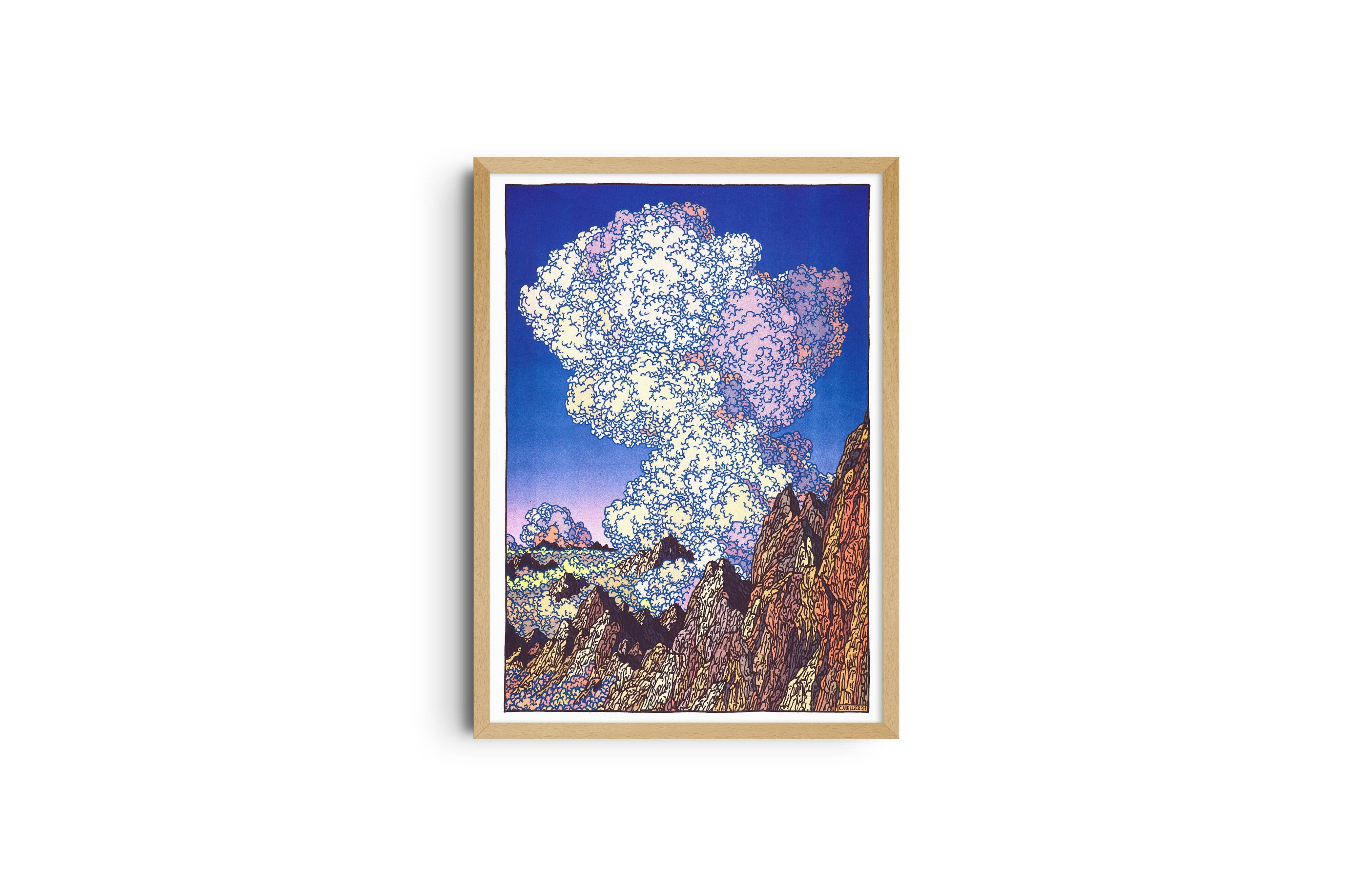 Les Dents du Midi - A3 poster - Clement Vuillier