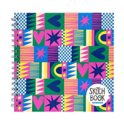 Geo Love 9"x9" Square Sketchbook