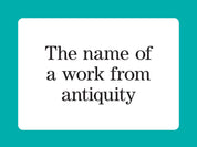 Literary Quicktionary