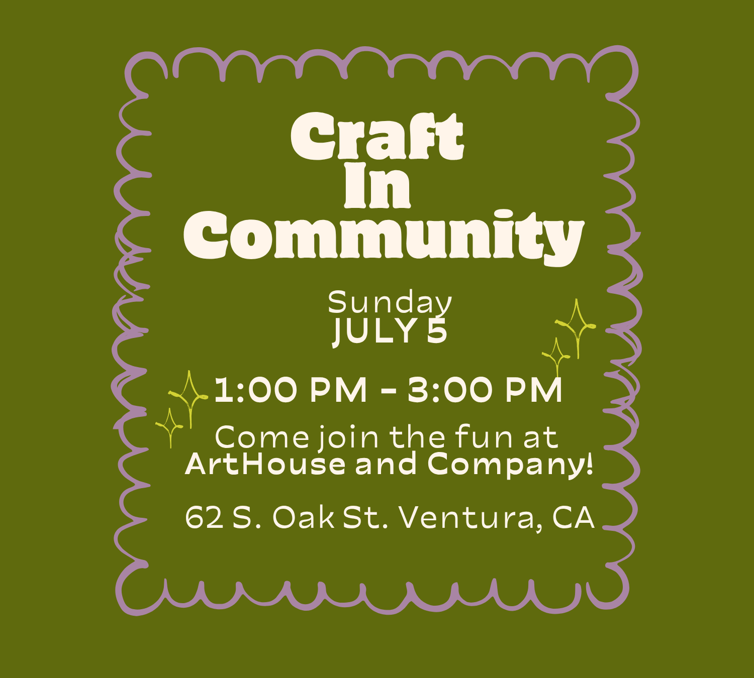Craft in Community | July 5th