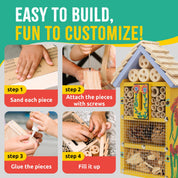 Bug Hotel Butterfly House Woodworking Kit