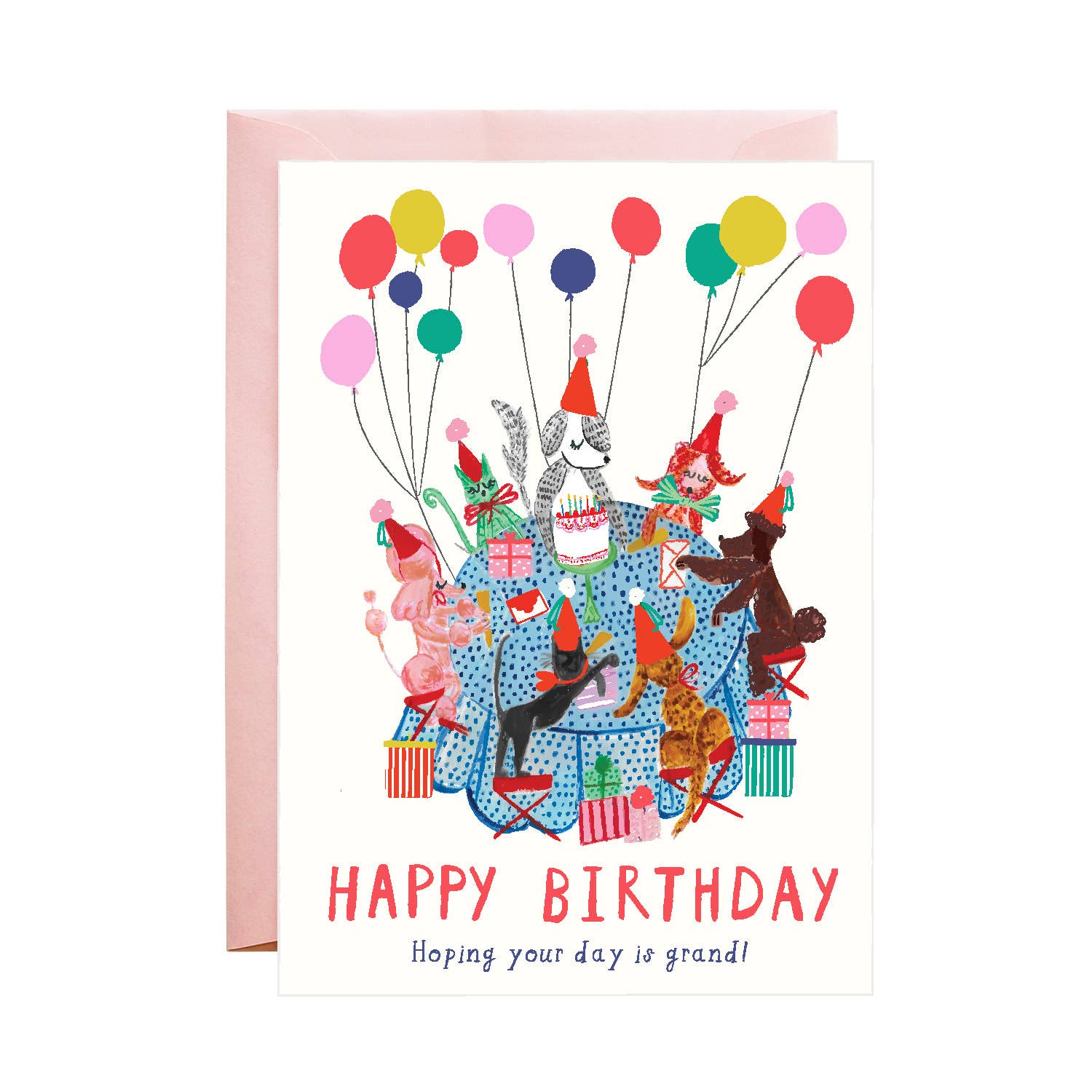 Dog Party - Birthday Greeting Card