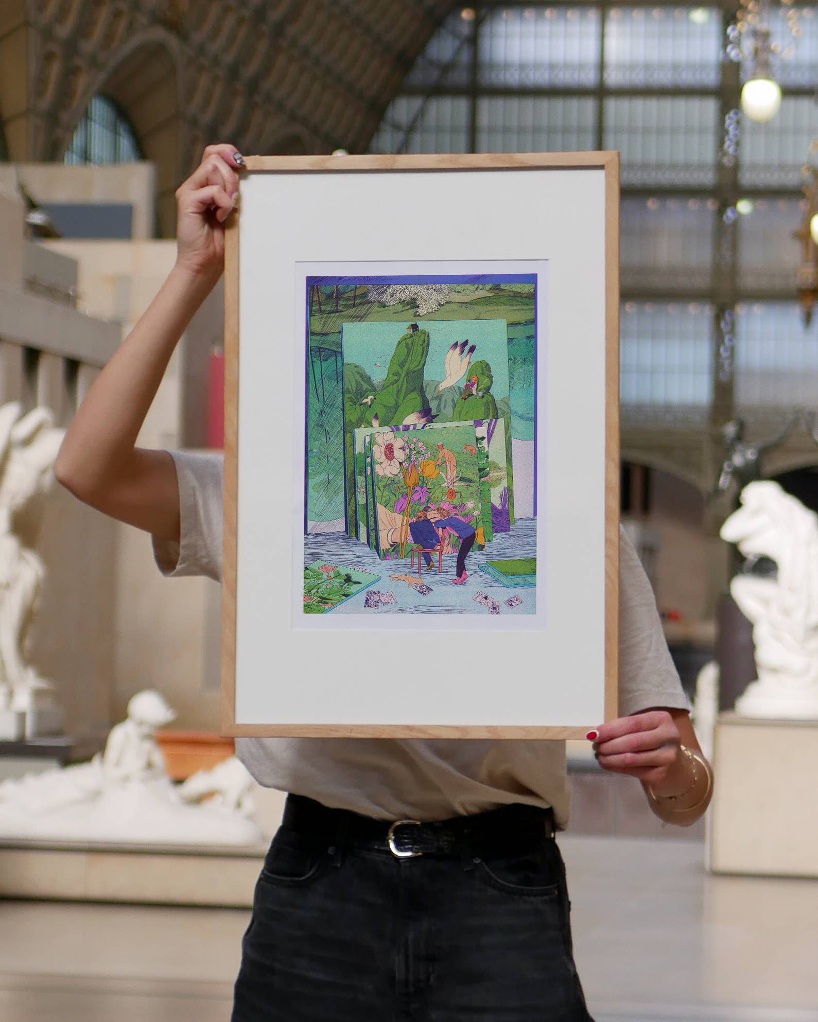 The Painter's Studio  A3 Poster - Karlotta Freier