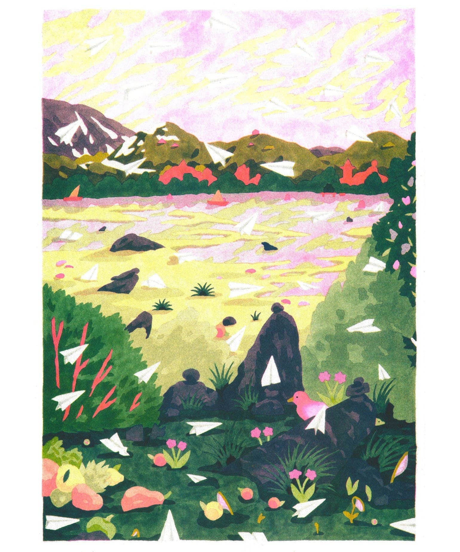 Paper Jam A3 Poster - Camille Gobourg