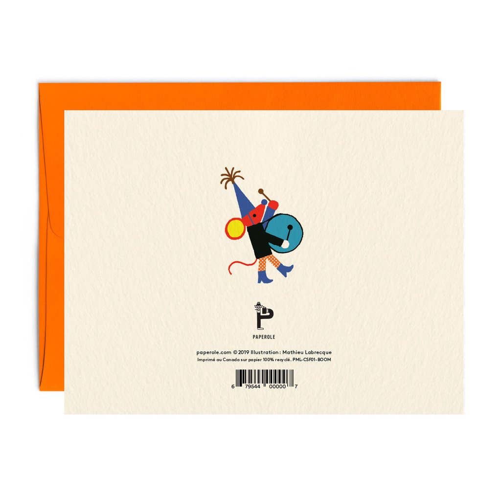 BOOM Greeting Card