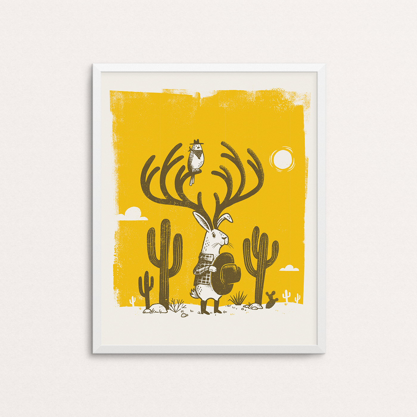 Jackalope Screen Print