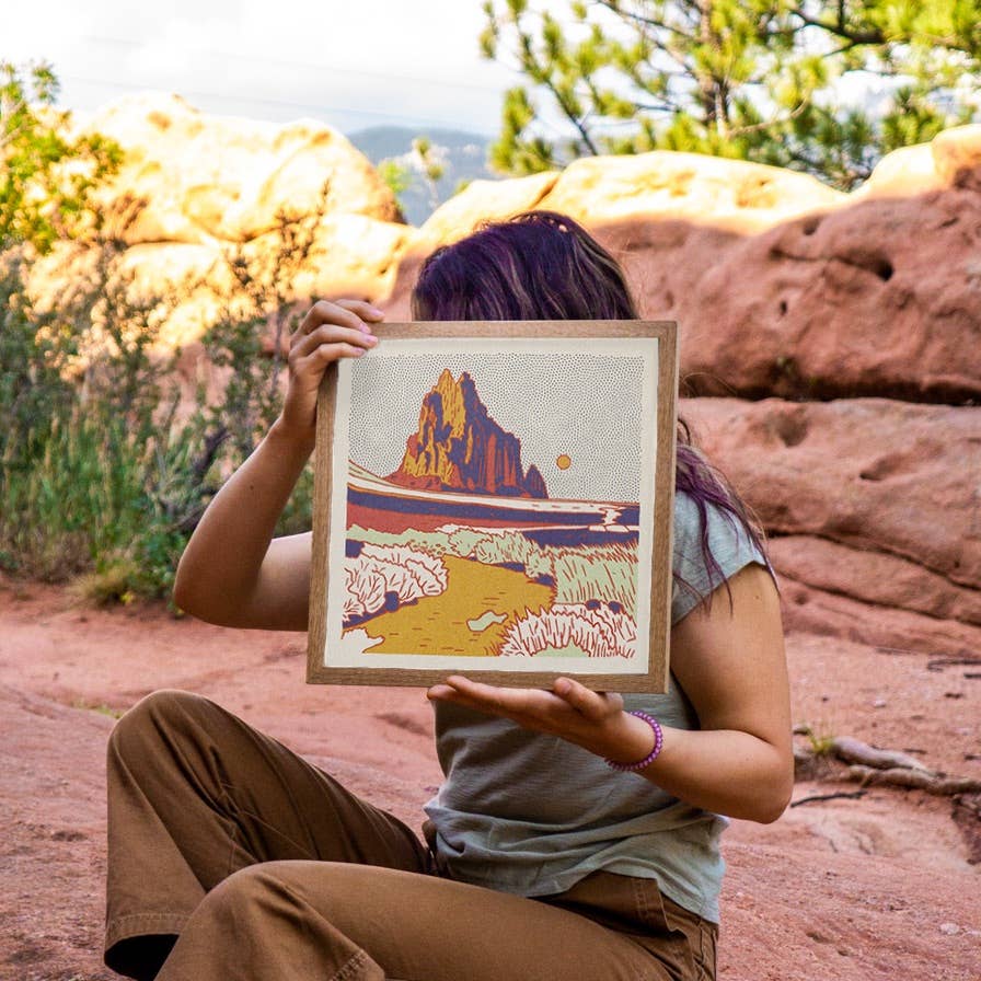 Shiprock, New Mexico 12"x12" Print