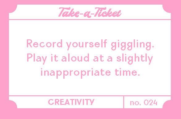 Take-a-Ticket: Creativity Prompts