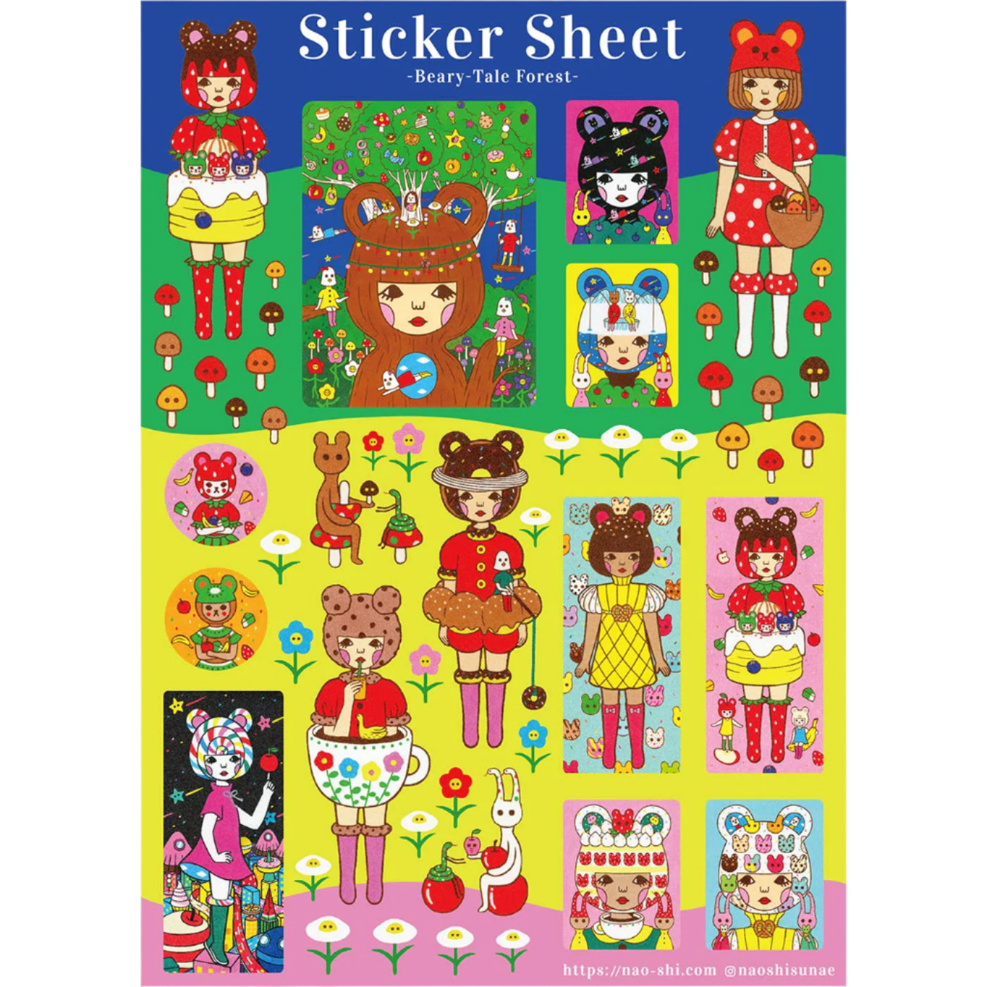 Beary-Tale Forest Sticker Sheet