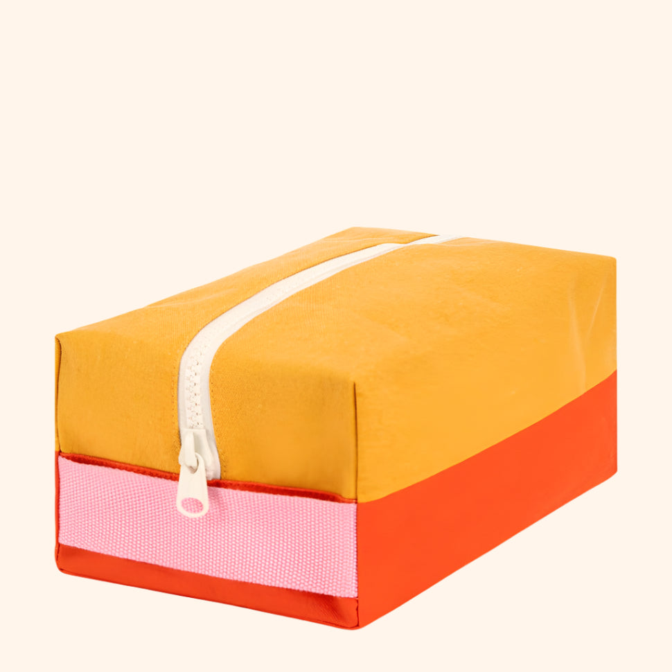 Two Tone Poppy Tumeric Traveller Bag