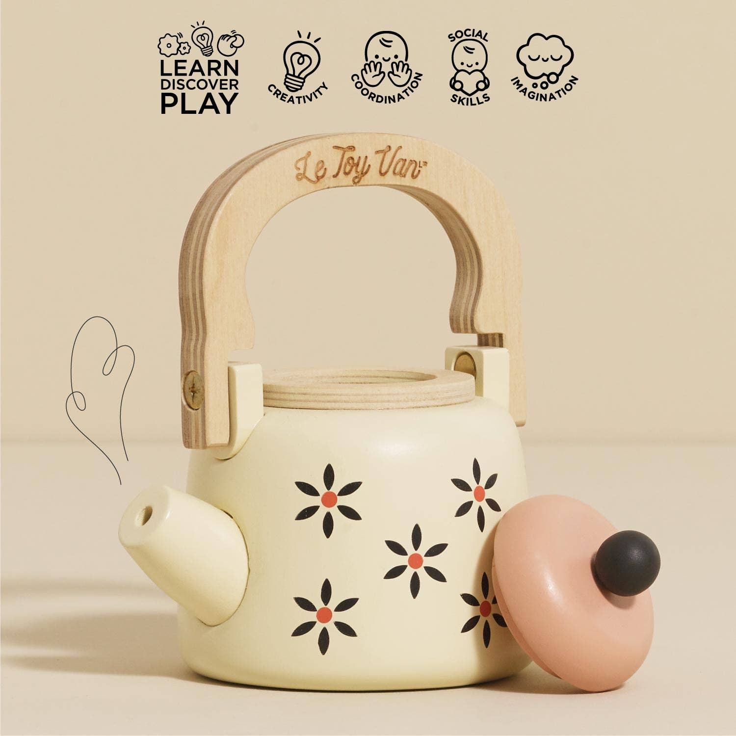 Vintage Kettle - Wooden Toy