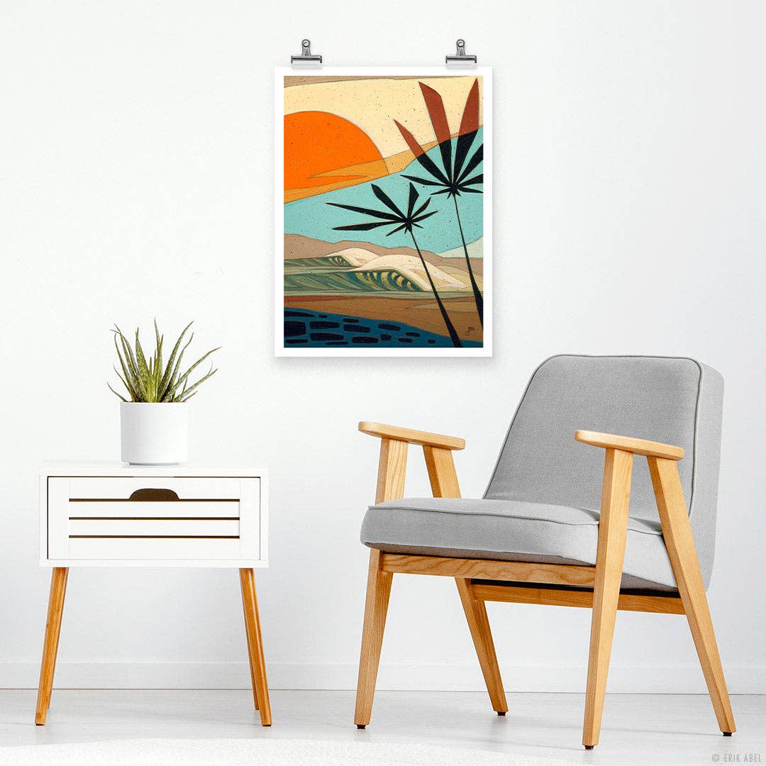 Palm Life Fine Art Print 9x12 by Abel Arts